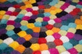 Decoration colorful carpet, wool carpet Royalty Free Stock Photo