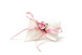 Decoration detail pink flowerand strap