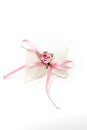 Decoration detail pink flowerand strap