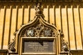 Decoration detail of Tower at the Five Orders housing the Bodleian Library in Oxford