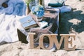 Decoration details with love theme