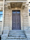 Decoration of the door of the old building