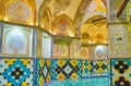 Decoration of Dressing Hall of Qasemi Bath, Kashan, Iran