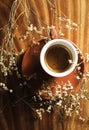 The decoration of an espresso Royalty Free Stock Photo