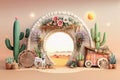 Decoration of Festa Junina, SertÃ£o personalized for photographic studio backdrop background