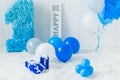 Decoration first year birthday party photostudio