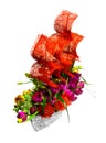 Decoration with flowers in the form of a ship Royalty Free Stock Photo