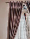 Decoration homw with beautiful curtain