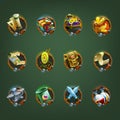 Decoration icons for games.