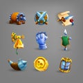 Decoration icons for games.