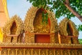 Decoration inside Wat Chantaransay or Candaransi Pagoda - Khmer pagoda 2020 Royalty Free Stock Photo