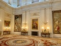 Decoration of interior in Royal Palace in Madrid Royalty Free Stock Photo