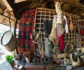 Decoration items Bulgarian rural tavern Royalty Free Stock Photo