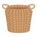 Decoration knot basket icon cartoon vector. Rope jute Royalty Free Stock Photo