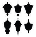 Decoration lamps silhouettes