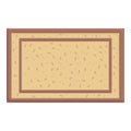 Decoration mat icon cartoon vector. Step front foot
