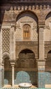 Decoration in medresa Al-Attarine in old medina quarter of Fez in Morocco