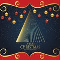 Christmas at night studed Royalty Free Stock Photo