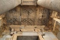 The decoration over the door of the Garni temple, Armenia Royalty Free Stock Photo