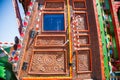 Wooden door of a pakistani truck