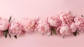 decoration pink flower background minimalistic