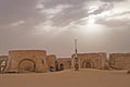 The decoration and the place where `Set for Star Wars: Episode III - Revenge of the Sith` was shot in the Sahara Royalty Free Stock Photo