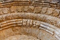 Decoration of the Portal of the Saint-BarthÃÂ©lemy collegiate church of Pimbo Royalty Free Stock Photo