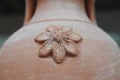 Decoration on pottery vase Royalty Free Stock Photo