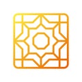 Decoration Ramadan icon gradient yellow orange colour ramadan symbol illustration perfect Royalty Free Stock Photo