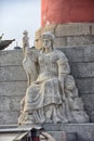 Decoration of a Rostral Column in Saint Petersburg, Russia Royalty Free Stock Photo