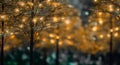 winter holiday bokeh xmas decoration christmas blur celebration background tree light. Generative AI.