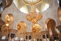 Decoration of Sheikh Zayed Mosque. Abu Dhabi Royalty Free Stock Photo