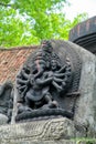 Decoration statues and reliefs of Ganesha in hindu temple Royalty Free Stock Photo