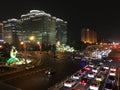 Decoration in street of Beijing to celebrate the 73rd anniversary of the founding of the PeopleÃ¢â¬â¢s Republic of China