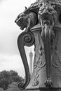 Decoration on street lamp in Paris