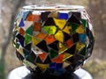 Decoration vase with mosaic Royalty Free Stock Photo