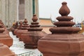 Decoration on the walls of Wat Arun Royalty Free Stock Photo