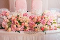 Decoration wedding flowers rings Royalty Free Stock Photo