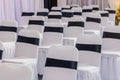 decoration of the wedding reception venue indoors Royalty Free Stock Photo