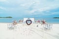 Beach Wedding Venue Samui Thailand Royalty Free Stock Photo