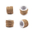 Decorational rope string on a bobbin Royalty Free Stock Photo