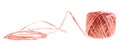 Decorational string reel isolated Royalty Free Stock Photo