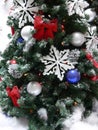 Decorations on Christmas tree Royalty Free Stock Photo