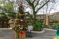 Decorations at the Christmas in the Wild holiday event, in ZooTampa at Lowry Park - Tampa, Florida, USA