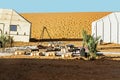 Decorations at luxury camping tent in sahara desert