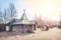 decorations of an old wooden church