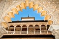 Decorations in the Royal Alcazars of Seville, Spain. Royalty Free Stock Photo