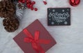 Decorations set for sweet Christmas celebrations Royalty Free Stock Photo