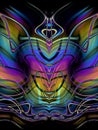 Decorative Abstract Butterfly Royalty Free Stock Photo