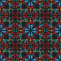 Decorative abstract eastern mediterranian seamless pattern